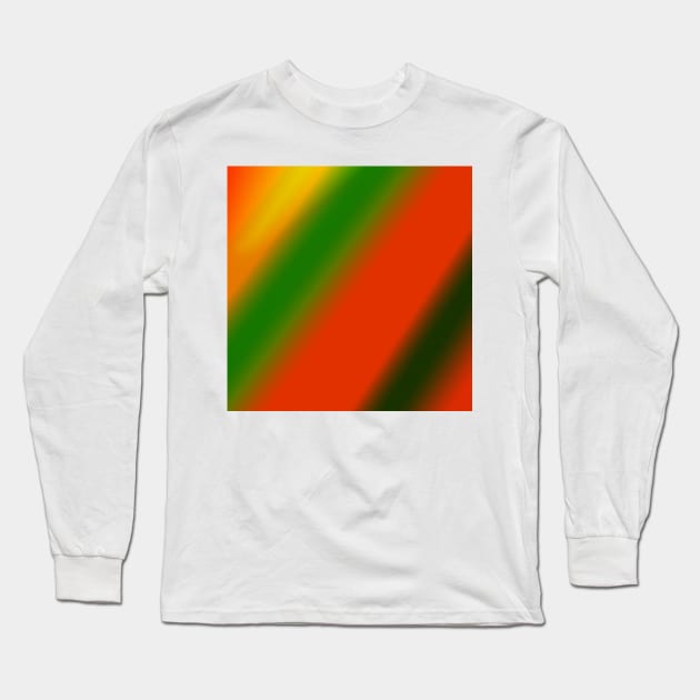 red green yellow texture design Long Sleeve T-Shirt by creatilory